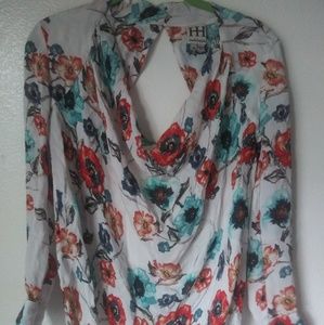 Haute hippie floral blouse XS